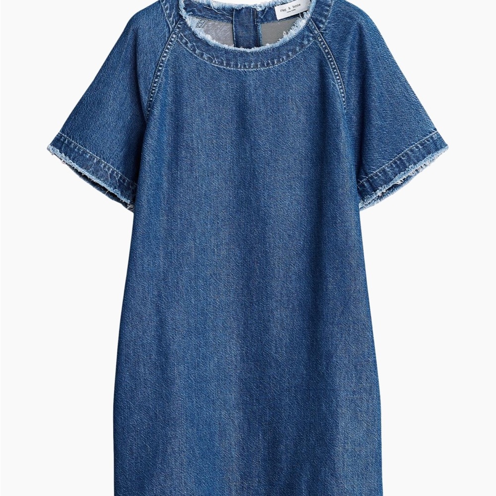 rag & bone Featherweight Justine Denim Shirt Dress - XXS